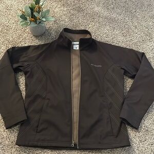 Columbia- Chocolate Brown Full Zip Jacket